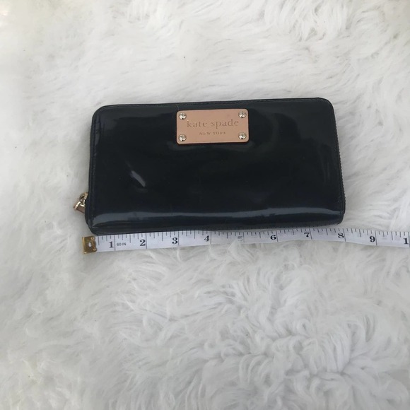 Kate Spade Neda Patent Leather Zip Around Wallet - Picture 5 of 14